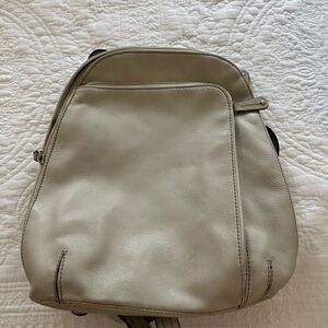 Tignanello Cream Trim with Brown Chain-Print Lining